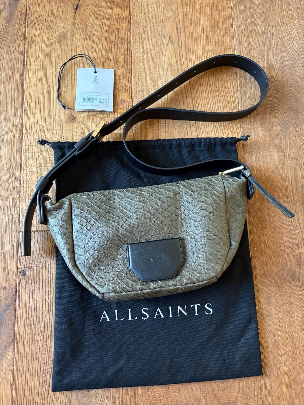 All Saints Leather Crossbody Bag